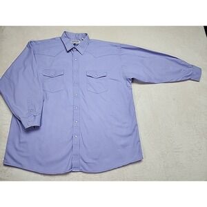Cody James Western Pearly Snap Button Up Long Sleeve Shirt‎ Xxl Purple